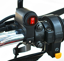 Перемикач (варіант 6) з підсвічуванням УВІМК./ВИМК. на кермо 22мм водонепроникний, алюмінієвий корпус