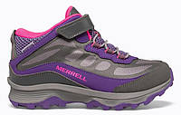 Зимние ботинки Merrell Moab Speed Mid AC Waterproof Grey/Pink/Purple 37/6/25.5см