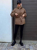 Жіноча куртка-ковдра (плащівка + наповнювач силікон 250), у кольорах