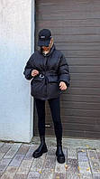Женская куртка-одеяло (плащевка + наполнитель силикон 250), в расцветках Чёрный, 42/44