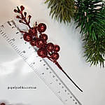 Декоративна червона насадка ягідок, 19 см, фото 3