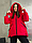 Куртка жіноча зимова стьобана з капюшоном розміри 42-56 (5кв) "NOBILITAS" недорого від прямого постачальника, фото 6