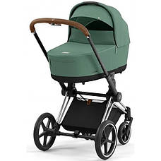 Cybex Priam 4.0 коляска 3 в 1 Leaf Green шасі Chrome Brown, фото 4