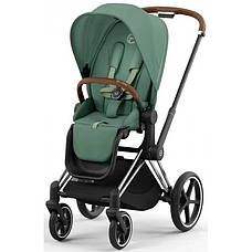 Cybex Priam 4.0 коляска 3 в 1 Leaf Green шасі Chrome Brown, фото 6