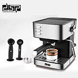 Напівавтоматична кавова машина DSP Espresso Coffee Maker KA3028 з капучинатором, фото 3