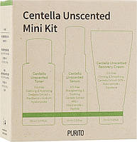 Набор средств-миниатюр с центеллой, без запаха - Purito Centella Unscented Mini Kit (980629-2)