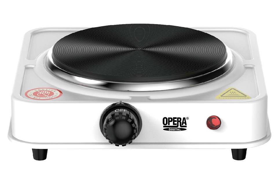 Плита електрична одноконфоркова настільна Hot Plate Opera OP5712 (1000W 220V/50Hz)