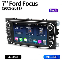 Штатная автомагнитола Android FORD Focus Mondeo Kuga S-Max Galaxy C-Max Transit 2008-2011 DSP 2/32Гб Черный