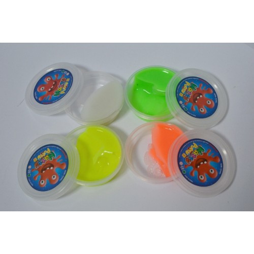 Пластилін УМНИЙ No8256 Жуйка для рук + очі (стрибує, не засихає, неон) 10 г.