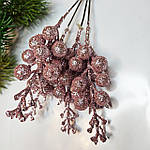 Декоративна рожева насадка ягідок, 19 см, фото 2