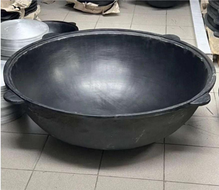 Чугунный Узбекский казан Наманганский DM (Davr Metall) на 100 литров круглое дно казан татарский, фото 1