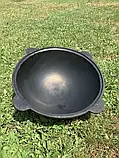 Чугунный Узбекский казан Наманганский DM (Davr Metall) на 100 литров круглое дно казан татарский, фото 4