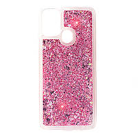 Чохол Glitter для Samsung Galaxy M31/M315 бампер рідкий блиск акваріум рожевий