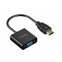 Відео-кабель Promate ProLink-H2V HDMI (мама) - VGA (тато) Black