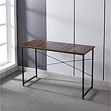 Стіл письмовий Bonro BN-003 металевий лофт з полицею комп'ютерний для дому офісу геймера B_2181, фото 4