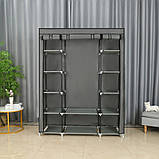 Шафа з тканини Bonro B13 розбірний тканинний органайзер для одягу взуття B_2182, фото 2