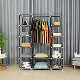 Шафа з тканини Bonro B13 розбірний тканинний органайзер для одягу взуття B_2182, фото 4