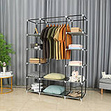 Шафа з тканини Bonro B13 розбірний тканинний органайзер для одягу взуття B_2182, фото 5