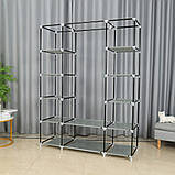 Шафа з тканини Bonro B13 розбірний тканинний органайзер для одягу взуття B_2182, фото 8