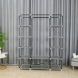 Шафа з тканини Bonro B13 розбірний тканинний органайзер для одягу взуття B_2182, фото 9