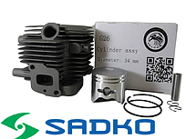 Поршнева Садко BLV 260 циліндр з поршнем для повітродувки Sadko 34 мм ЦПГ SD58-BLV-260-A-16