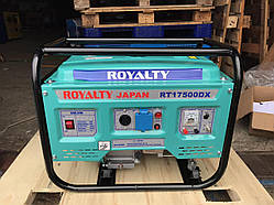 Генератор ROYALTY RT17500DX 3,5KW/3KW БЕНЗИН + ШНУРОК ВАГА 34КГ