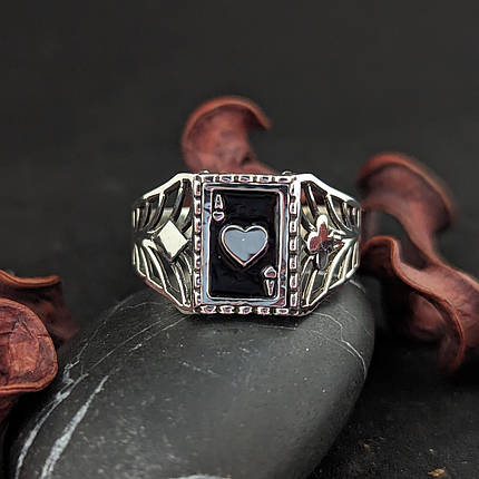 Масті, Туз чирва і Туз пік, кільце, перстень, печатка з обертовим щитком., фото 2