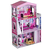 Домик кукольный игровой AVKO Вилла Маями для кукол Барби + мебель V_2173