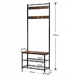 Вішалка підлогова Just HOME JH-621 металева з полицями для одягу B_2247, фото 4