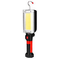 Фонарь WORKLIGHT ZJ-8859-COB-2, ЗУ Type-C, 2x18650, 3 магнита, прищепка, крюк