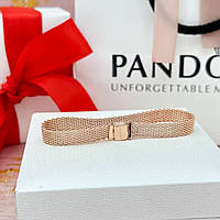 Серебряный браслет Pandora Reflexions Rose gold 587712 Браслет Пандора Рефлекшн