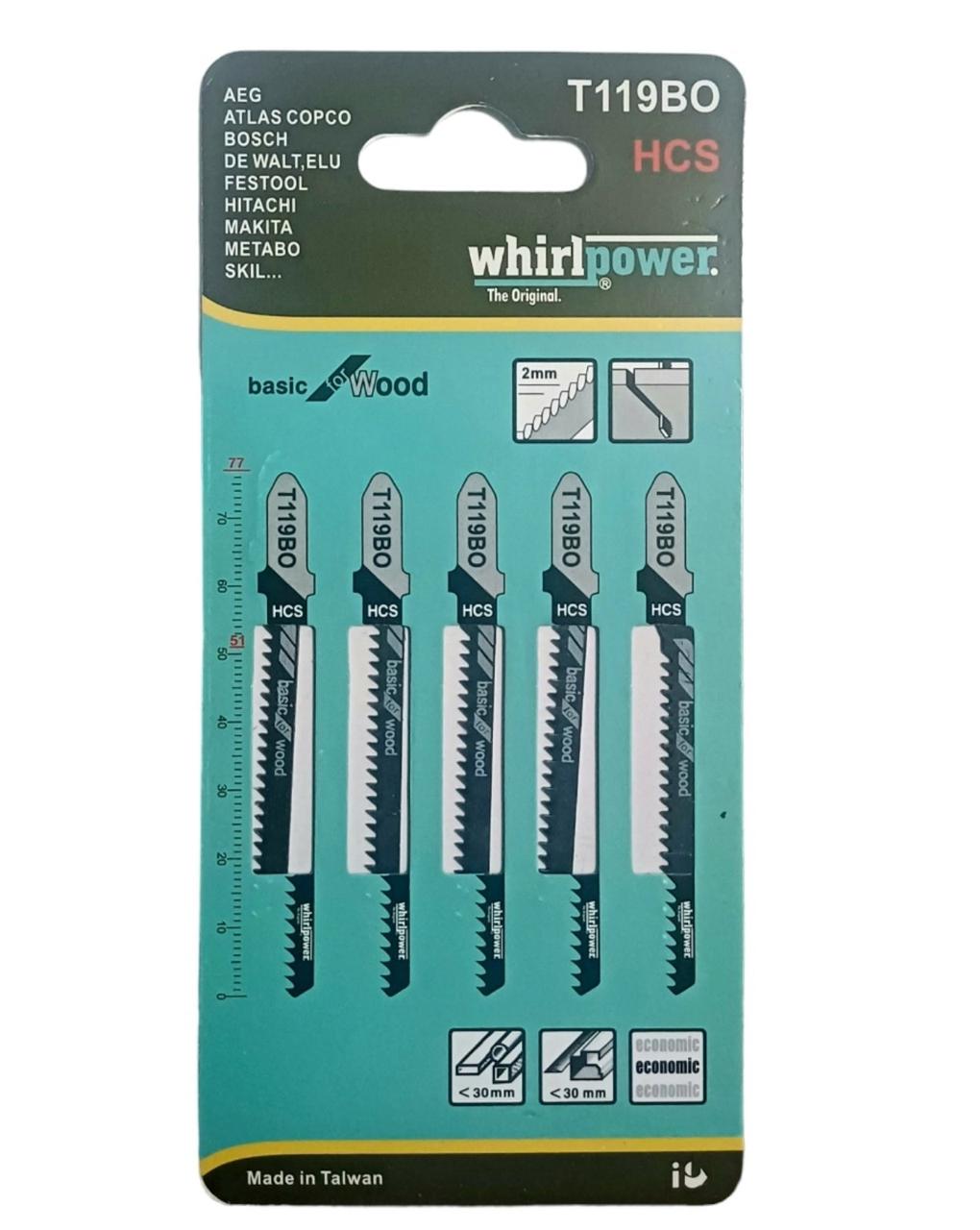 Набір полотен для електролобзика Whirlpower T119BO 5шт