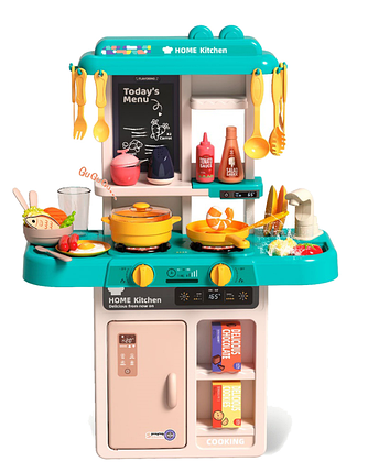 Дитяча інтерактивна кухня Home Kitchen 63см із водою, світлом і звуковими ефектами 889-257/258, фото 1