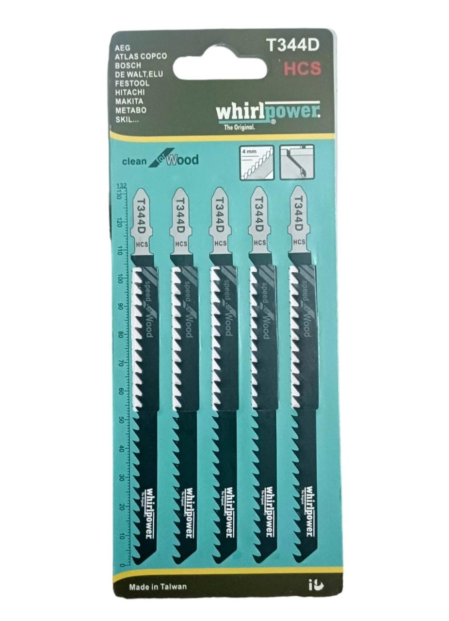 Набір пилочок для електролобзика Whirlpower T344D 5 шт.
