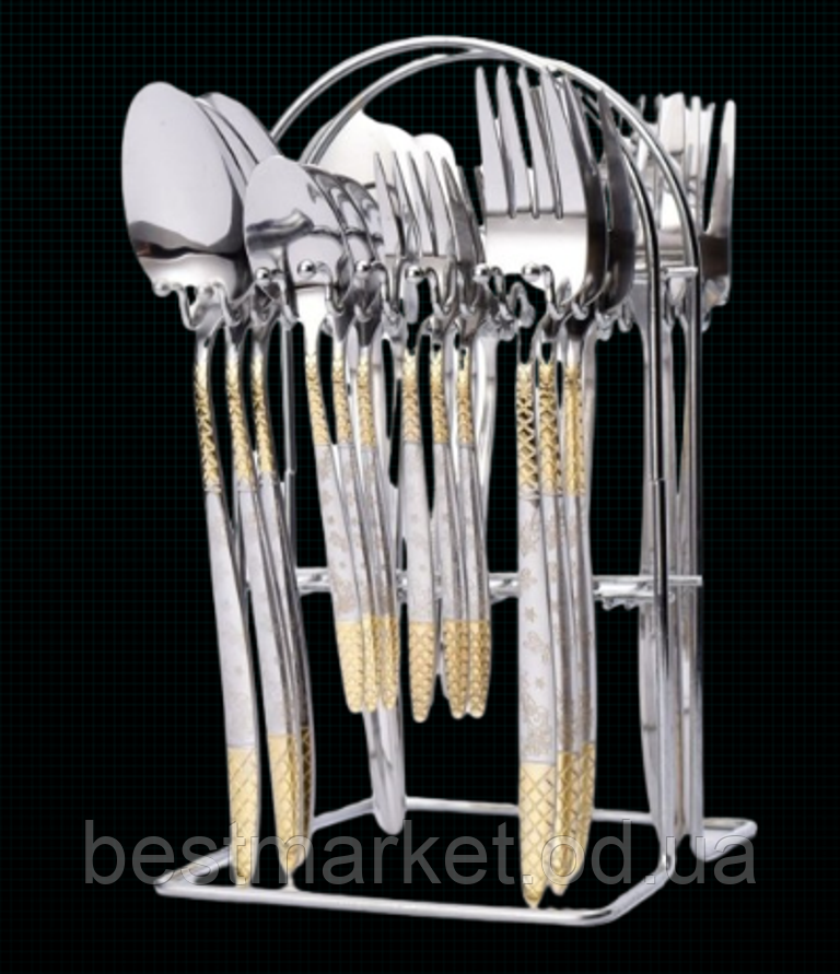 Набір Столових Приладів на підставці Top Kitchen D 24 предмети, фото 1