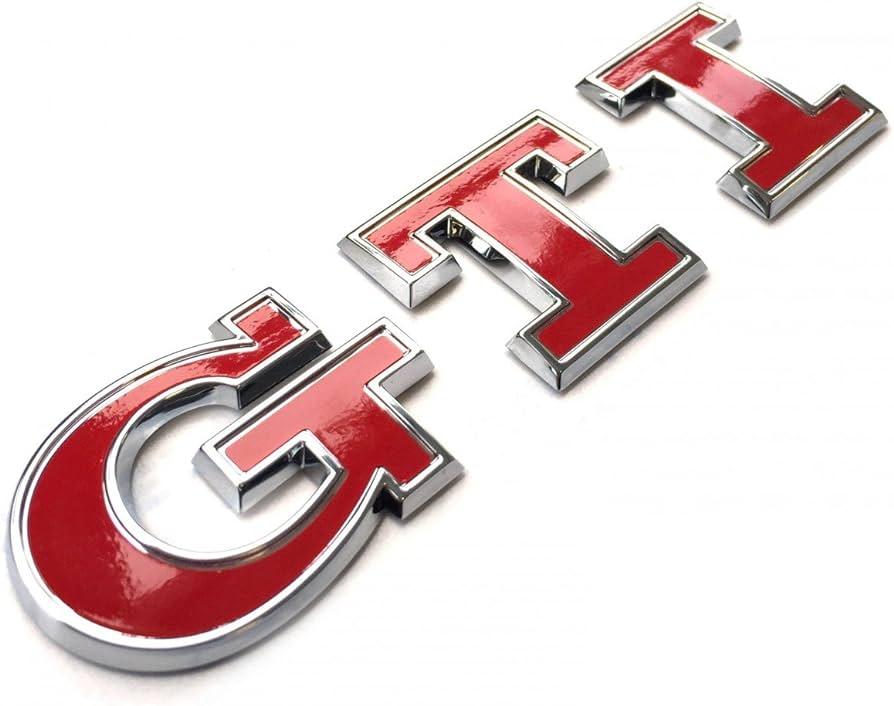 Шильдик емблема Volkswagen "GTI" Фольцваген значок джі ті ай на багажник