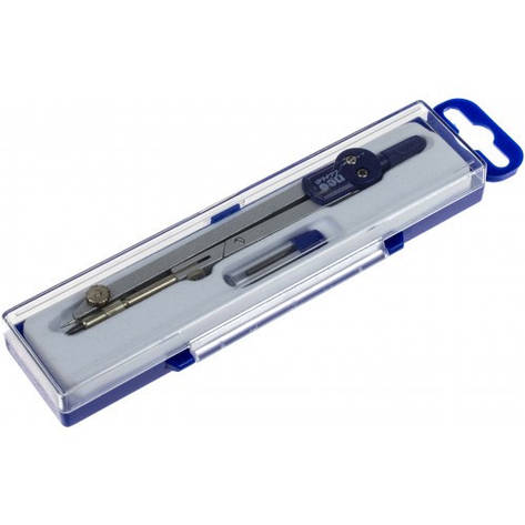 Циркуль (2 передм) NoCN-124 NeoLine в пласику футлярі з запасником грифелем 24уп, фото 1