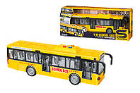 Игрушка Автобус школьный инерционный, озвученный, со светом, в коробке JS120B р.33*9,5*13,5см