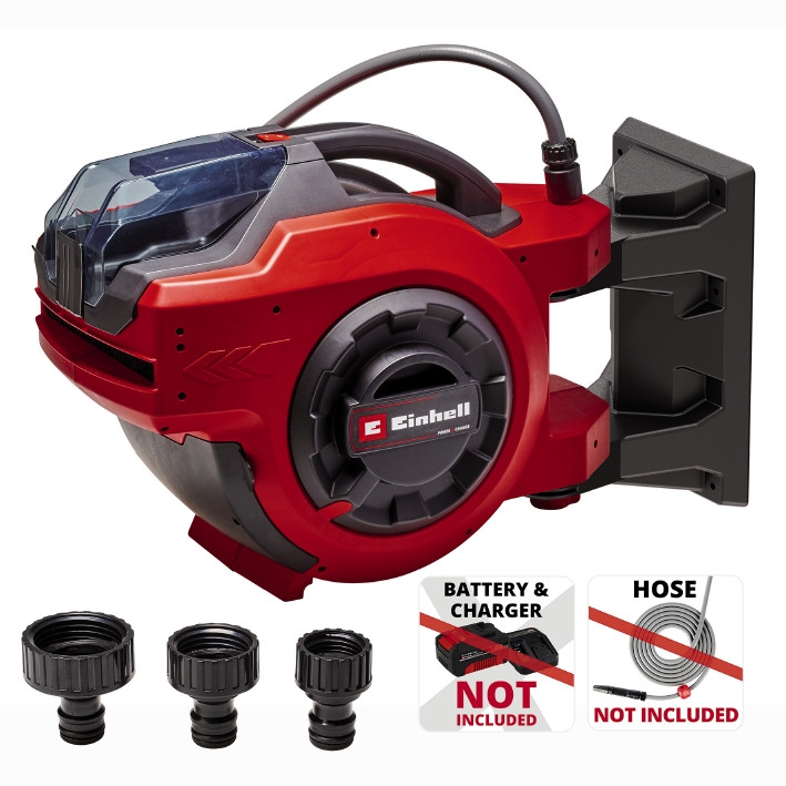 Котушка зі шлангом акумуляторна Einhell GE-HR 18/30 WH Li - Solo (4173771), фото 1