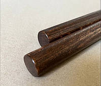 Палка гимнастическая деревянная 65 см, диаметр 25мм черный