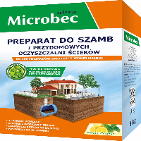 Порошок для септиков, выгребных ям и дворовых туалетов, Microbec Польша, коробка 1 кг