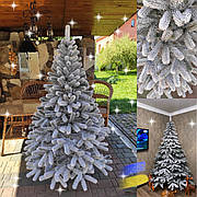 Буковельська засніжена 2.1 м лита ялинка штучна