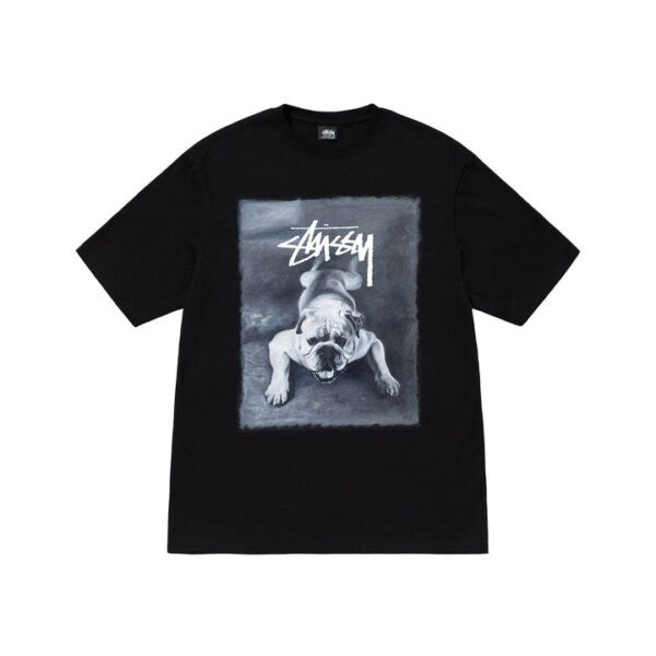 Футболка чорна LOYS Stussy BULLDOG XS