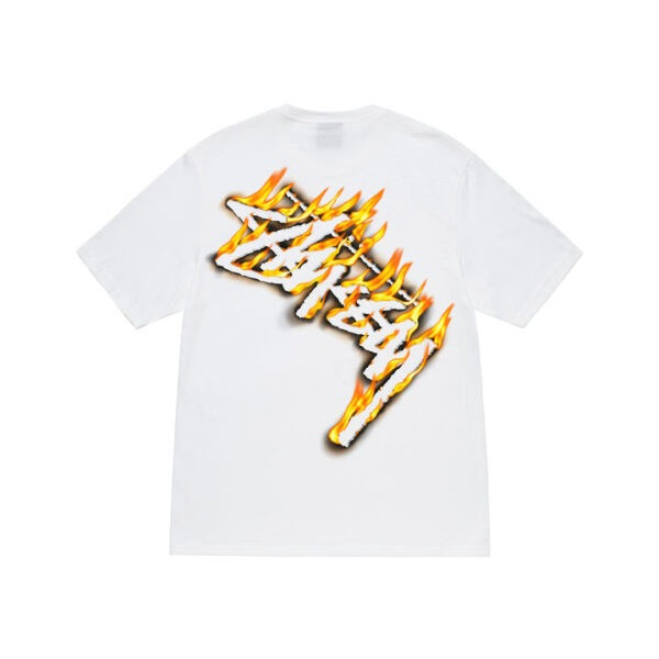 Футболка біла LOYS Stussy BURNING-STOCK-WHITE XS