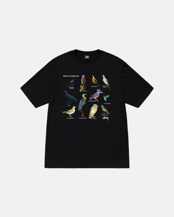 Футболка чорна LOYS Stussy CALIFORNIA-BIRDS BLACK XS