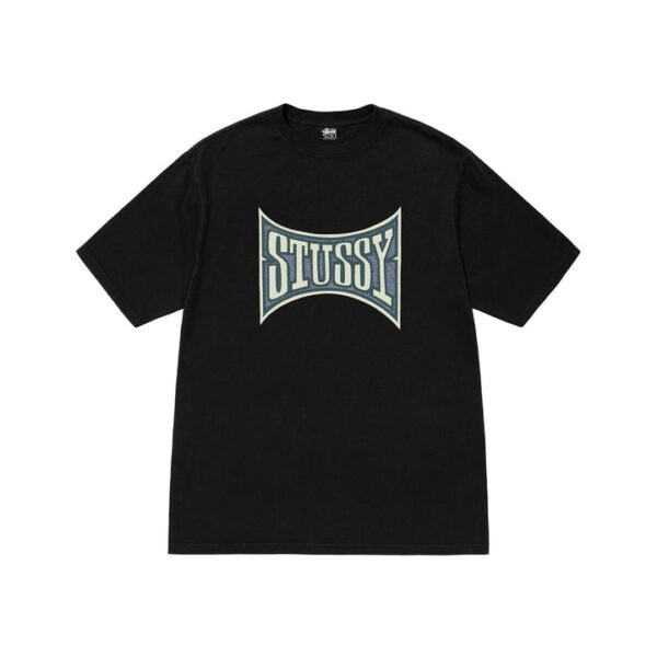 Футболка чорна LOYS Stussy CHAMPION-PIGMENT-DYED XS