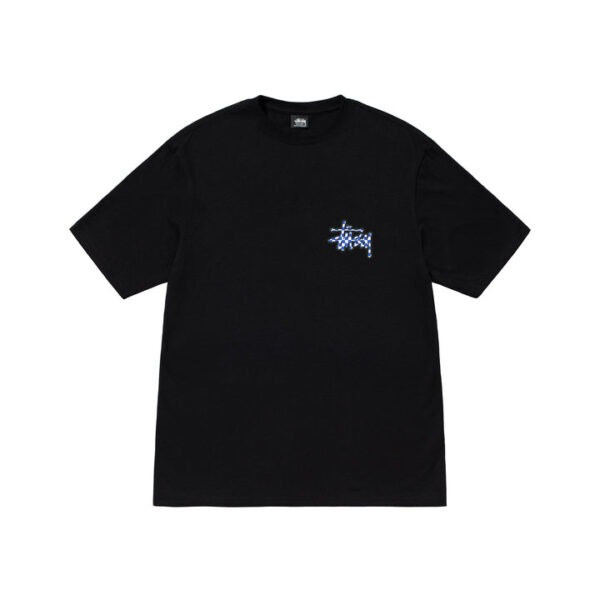 Футболка чорна LOYS Stussy CHECKER-STOCK XS