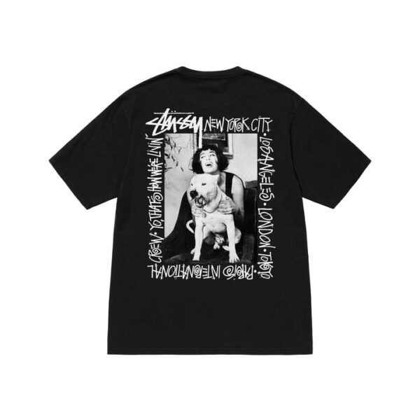 Футболка чорна LOYS Stussy HOW-WERE-LIVIN-PIGMENT-DYED XS