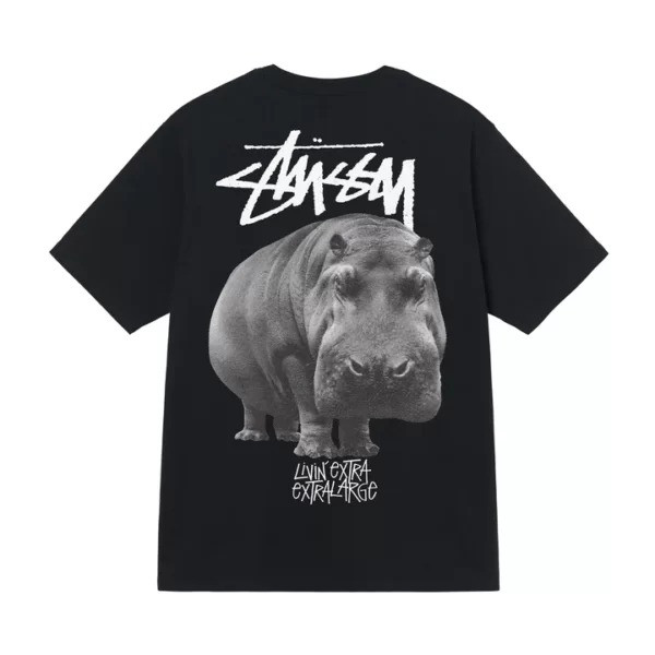 Футболка чорна LOYS Stussy LIVIN-LARGE XS