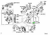 Патрубок интеркуллера 17362-17010 OE Toyota